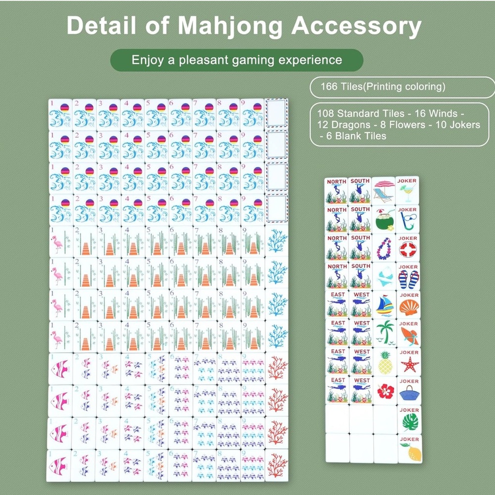 Summer Splash Mahjong Tile Set - LAST ONE! - Picture 14 of 16